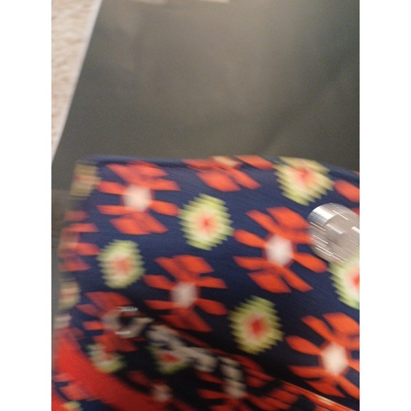 Vera Bradley Wallet Sun Valley Retired Orange Navy Cards ID Casual!! - Picture 6 of 7